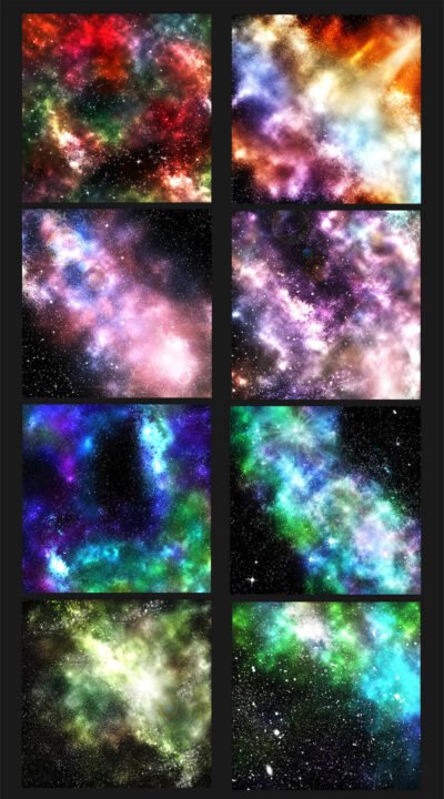 Supernova Painterly Stars and Galaxy Design Kit - PrettyWebz Media ...