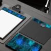Stars and Galaxy universe example three branding and stationary