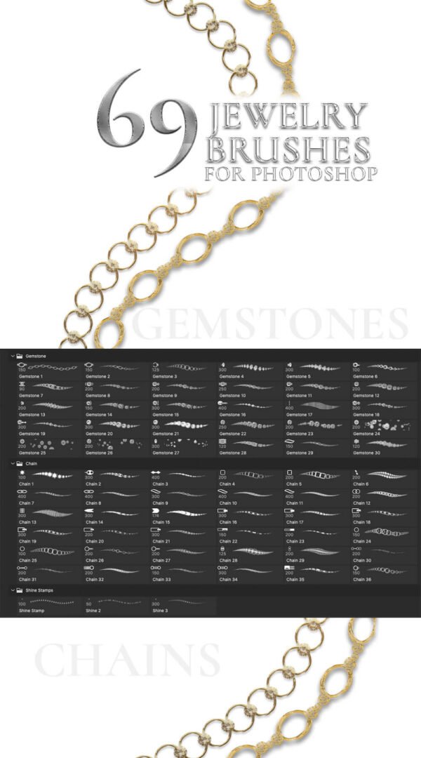 jewelry photoshop brushes brush panel preview