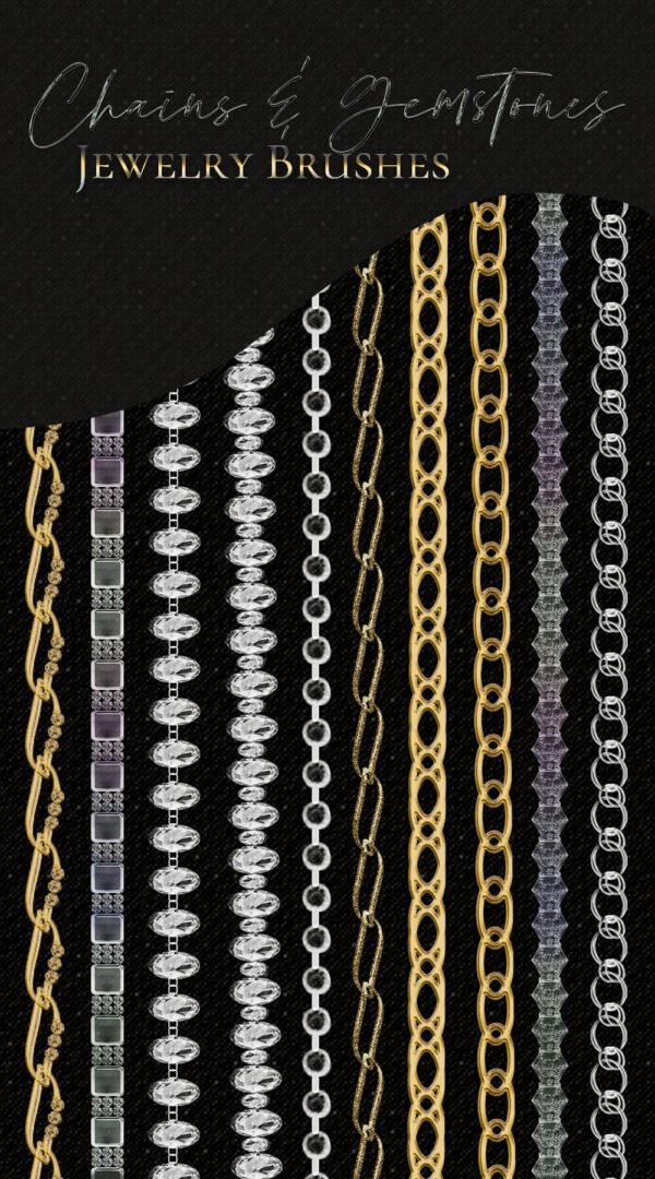 mix jewelry photoshop brushes examples