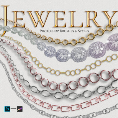 Jewelry Photoshop Brushes | Chains & Gemstones