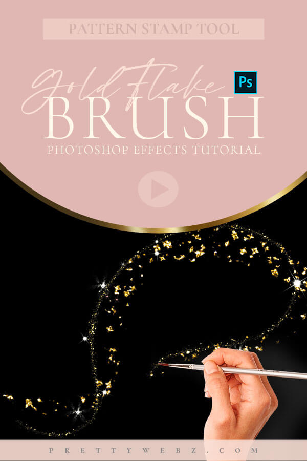 In this week's tutorial, I'm going back to gold and glitter with a gold flake Photoshop brush tutorial. In the end you'll have something nice and pretty but you'll also know how to add patterns and textures to your brushes and how to make a preloaded brush using the pattern stamp tool! Enjoy!