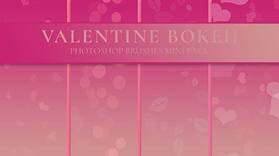 Valentine bokeh - the how to make a bokeh brush in Photoshop tutorial supplement.