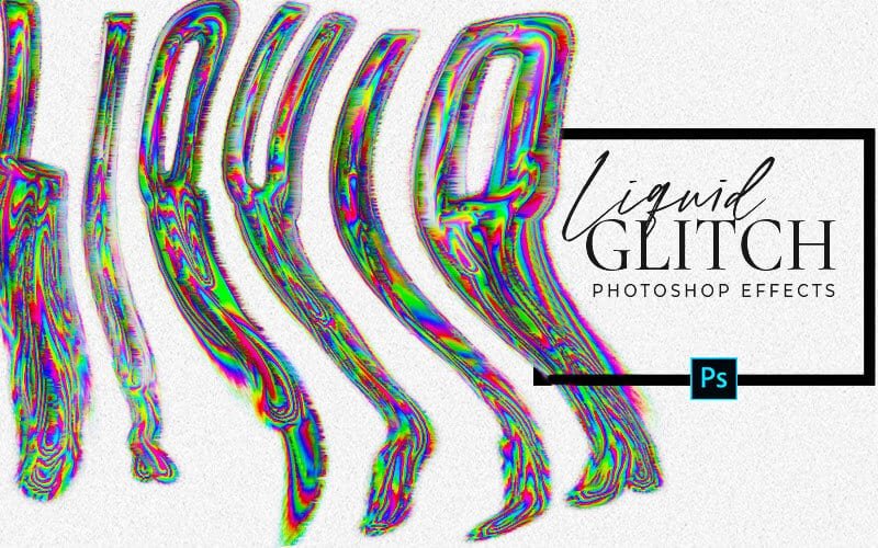 liquid glitch effect photoshop tutorial feature