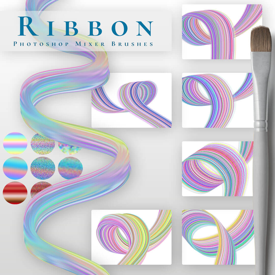 Ribbon Mixer Brush Design Kit