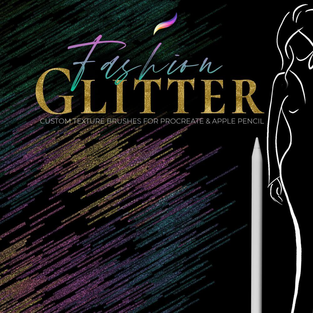 Fashion Glitter Brushes for Procreate 5