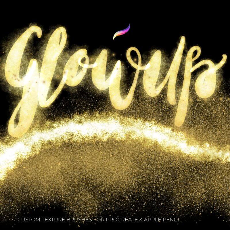 GlowUp Glitter Procreate 5 Brushes