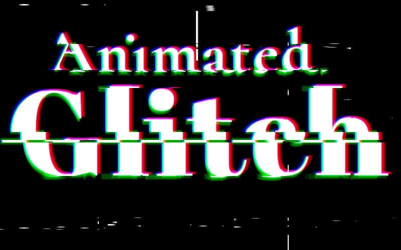 Glitch Effect Photoshop Animation