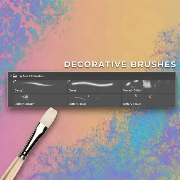 Fur and Feather brush pack for Photoshop Mixer Brush tool