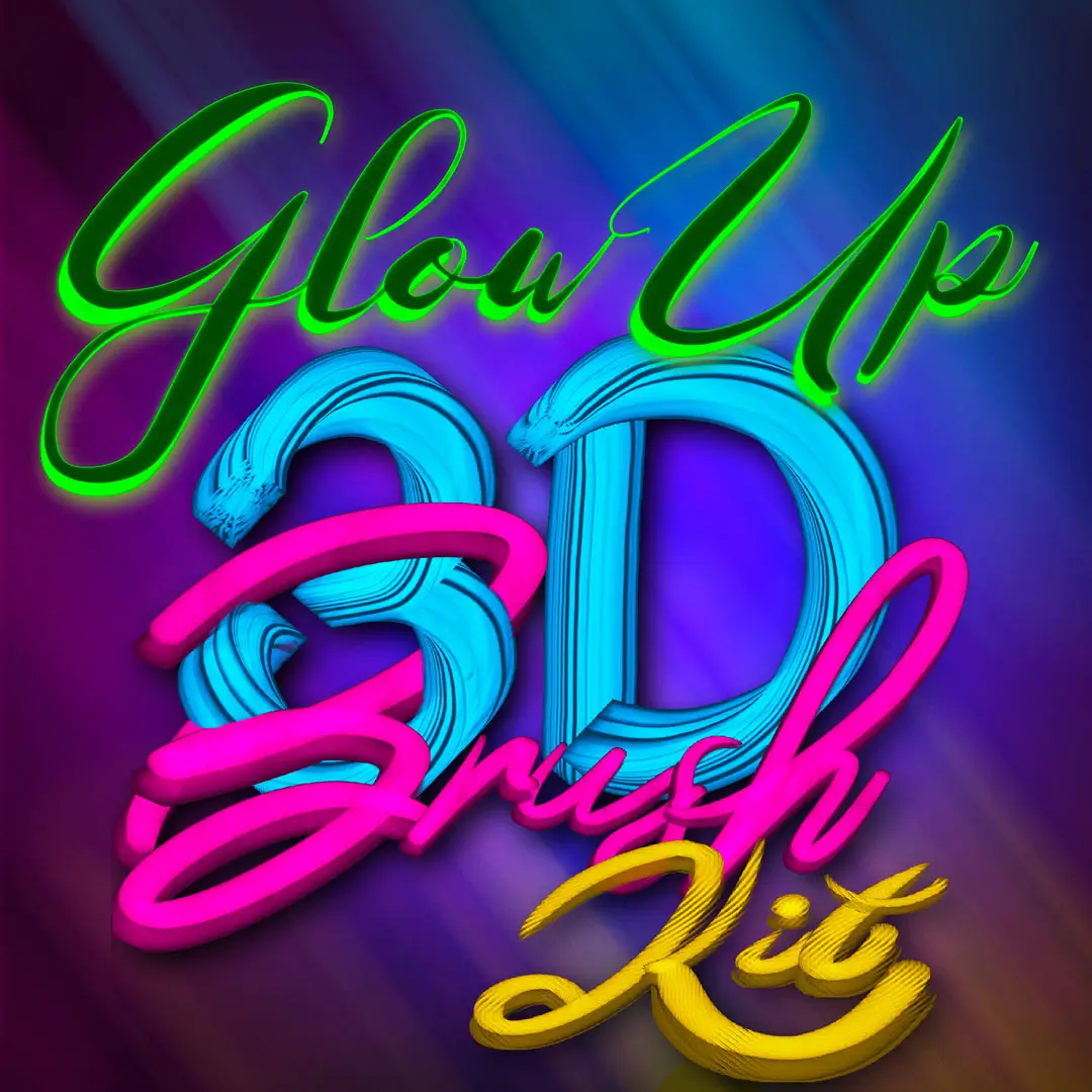 GlowUp 3D Procreate 5 Brushes